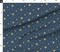 Various Fabrics by the Yard or Fat Quarter Art Deco Blue Gold Night Sky Navy Mid Century Custom Printed Fabric by Spoonflower